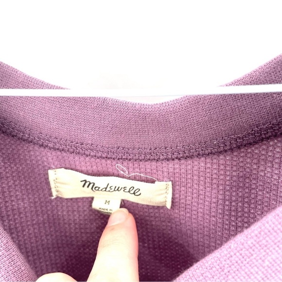 MADEWELL Ribbed Lavender Cropped Crewneck Tank Top - Picture 4 of 6